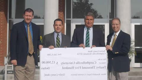 CU Receives $12,500 Gift from Taylor County Bank