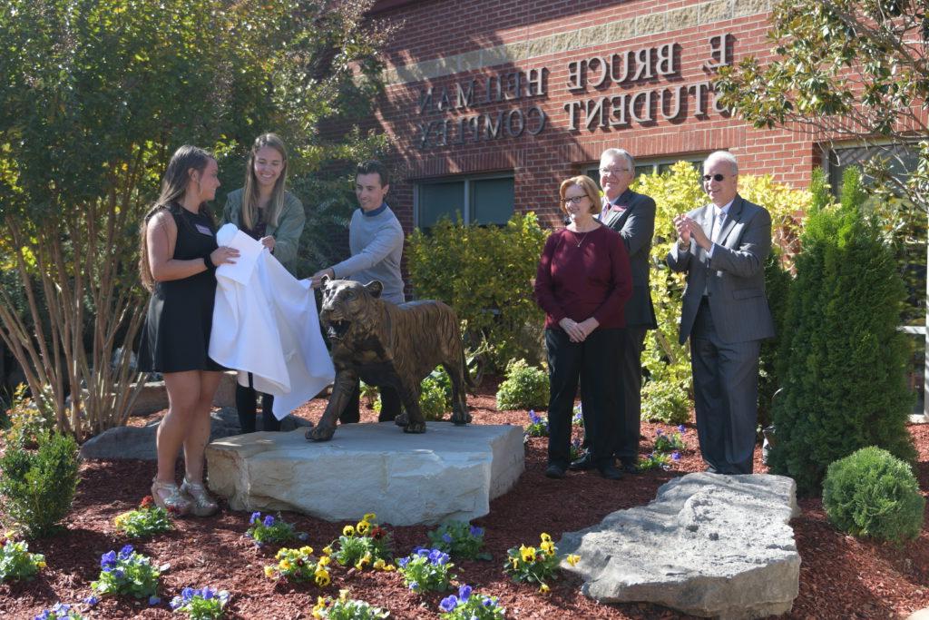 New Tiger sculpture is named Bruce after late trustee Bruce Heilman