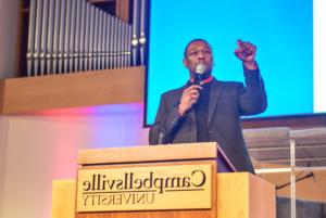 ‘Sin and temptation is group issue’ Brogdon tells students at chapel