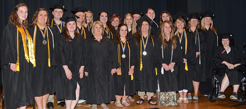 There were students from the main campus of Campbellsville University, CU's Louisville Education Center, and CU's Larry and Beverly Noe Somerset Education Center who graduated with a bachelor's degree in social work.