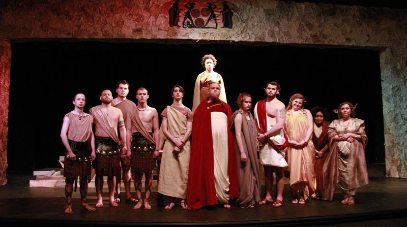 "Antigone" by Sophocles will be performed Feb. 20, 21 and 22, all at 7 p.m., and Feb. 23 at 2:30 p.m. at Campbellsville University in the Russ Mobley Theater.. (Campbellsville University Photos by Rachel DeCoursey)