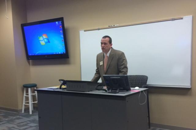 Dr. Joe Early Jr., associate professor of theology, presents at the Baptist History and Heritage annual society meeting in Sioux Falls, S.D.