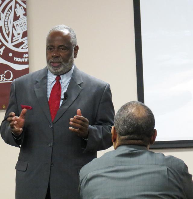 Dr. Robert Smith, Charles T. Carter Baptist Chair of Divinity Beeson Divinity School,  was the keynote speaker at Campbellsville University's two-day The CALL Conference.