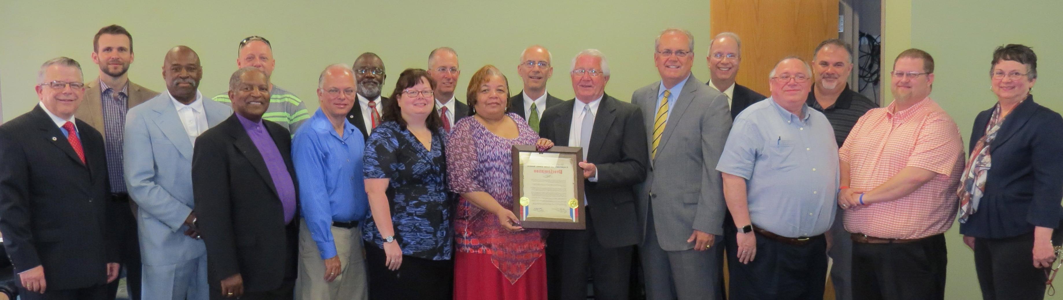 Program participants and planners came together at the annual Taylor County Ministerial Association’s National Day of Prayer breakfast held May 7 in Winters Dining Hall at Campbellsville University. (Campbellsville University Photo by Linda Waggener)