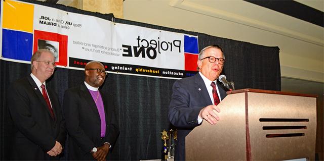 Dr. John Chowning thanks those who nominated him for Man of the Year