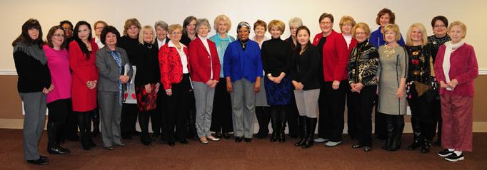 Lillian Clark, Martha Stein, Debbie Carter, Pat Phillips, Edwina Rowell, Gana Ganbold Hooker, Sharon Lee, Wanda Washington, Karen Vaughn, Shirley Cheatham, Carol Sullivan, Brenda Allen, Dawa Dorjsuren, Amanda Ewing and Pat Cowherd. Back row: 