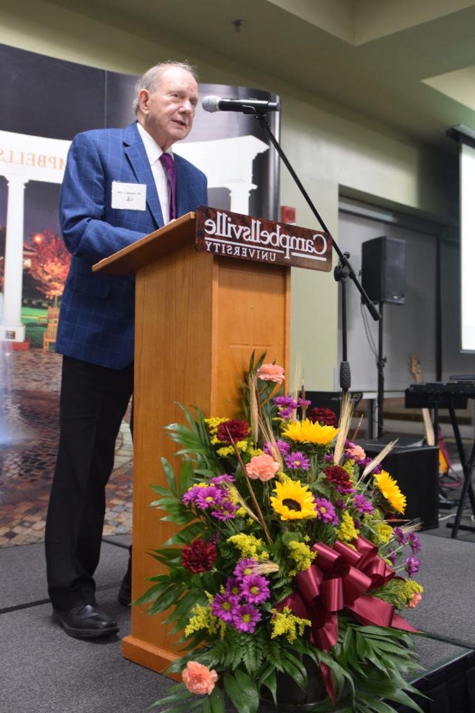 Dr. James Jones was the featured speaker at Campbellsville University’s 38th annual President’s Club dinner.